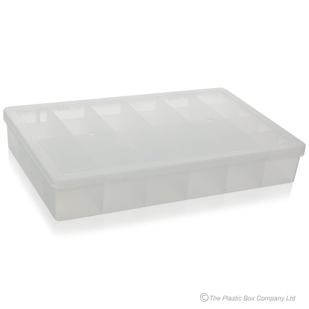 Wham Pack of 2 x Large Organiser Boxes with 24 Divisions-Wham-Plastic Box Shop