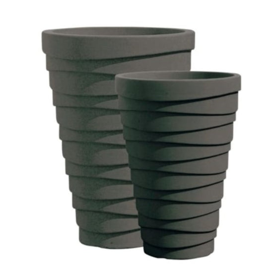 Pack of 2 x Trojan 33cm Granite Small Planters-Strata-Plastic Box Shop