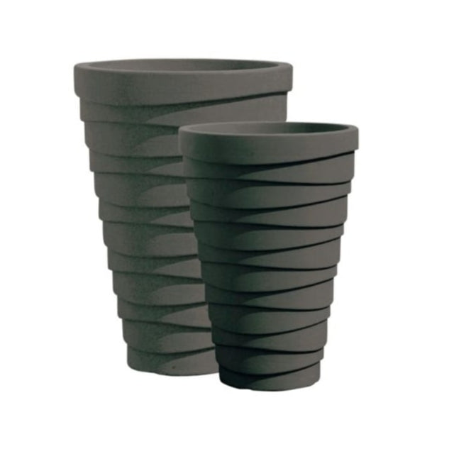 Pack of 2 x Trojan 38cm Granite Medium Planters-Strata-Plastic Box Shop