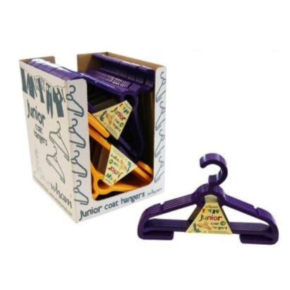 Pack of 4 - Junior Children's Small Plastic Coat Hangers-Wham-Plastic Box Shop