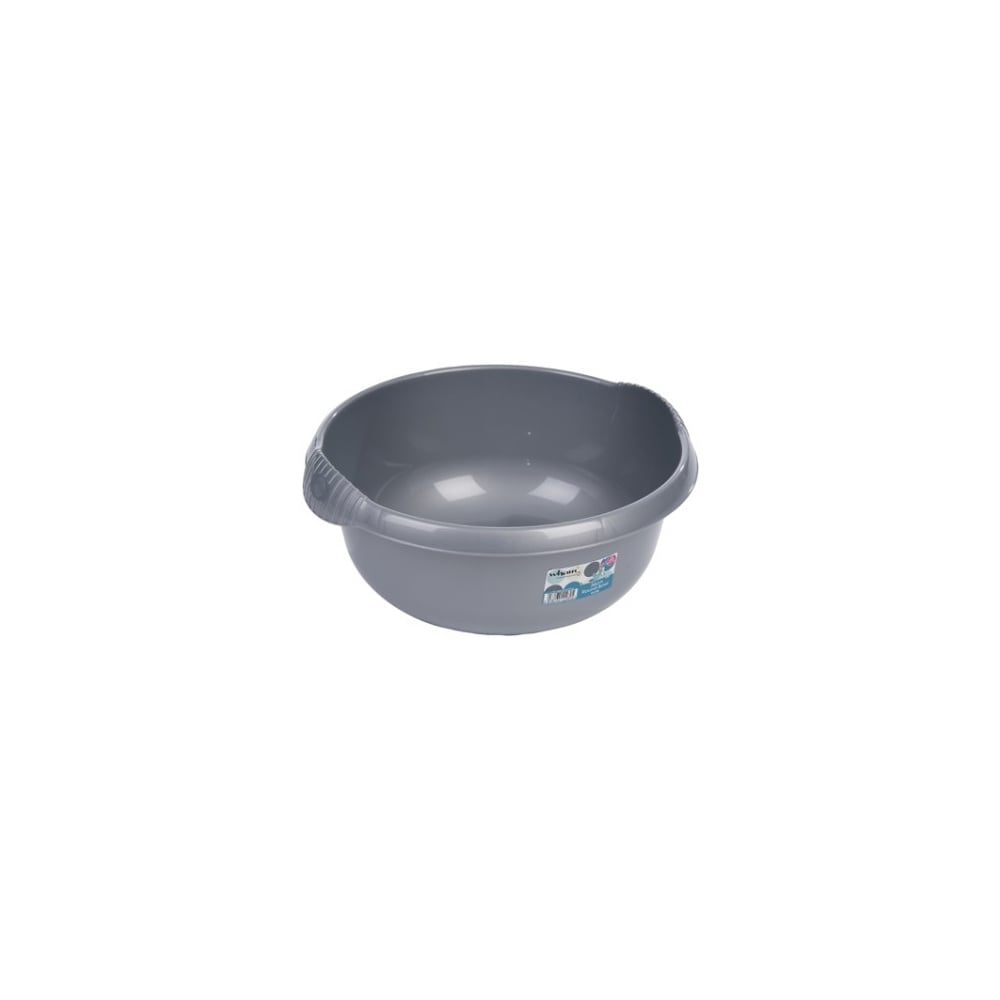 36cm Casa Round Plastic Washing Up Bowl-Wham-Silver-WM36CRDS-Plastic Box Shop