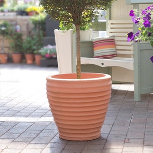 Pack of 2 x 43cm Moroccan Plastic Garden Planters-Strata-Plastic Box Shop