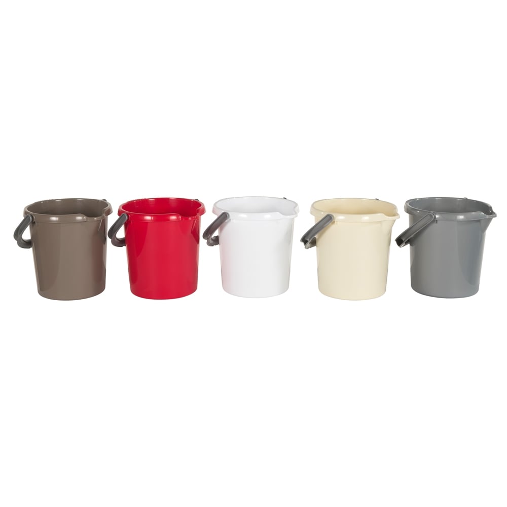 5 Litre Capacity Small Plastic Bucket with Handle-Wham-Plastic Box Shop