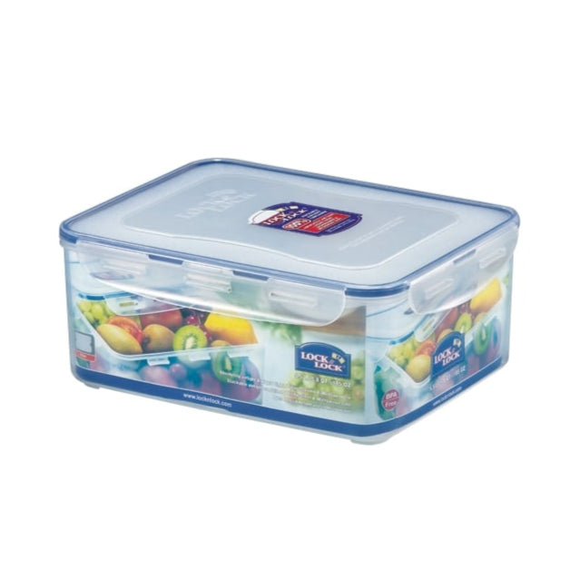 5.5 Litre Rectangular Plastic Food Storage Box with Freshness Tray – Lock & Lock-Lock & Lock-Plastic Box Shop