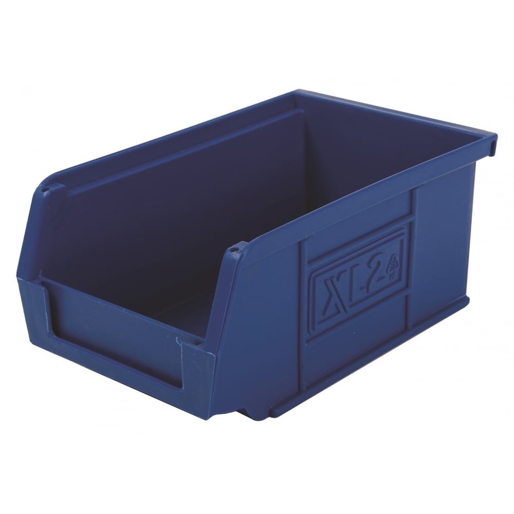 Pack of 20 x XL2 Semi-Open Front Small Parts Plastic Containers-XL-Blue-XL2P20B-Plastic Box Shop