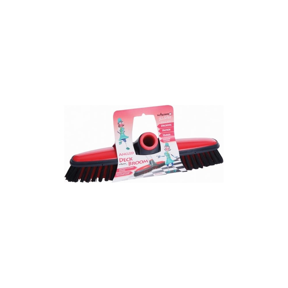 Klean Deck Scrub/Broom Head with Rubber Trim-Wham-Plastic Box Shop