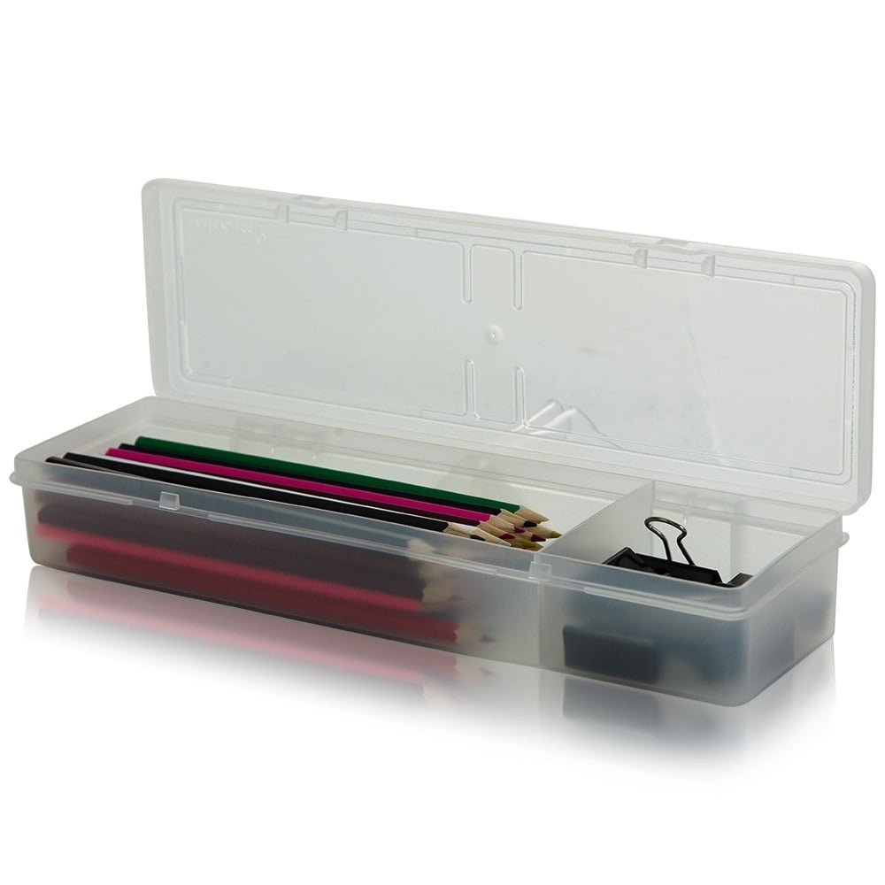 30cm Organiser Storage Box with 2 Compartments (4.02)-Wham-Plastic Box Shop