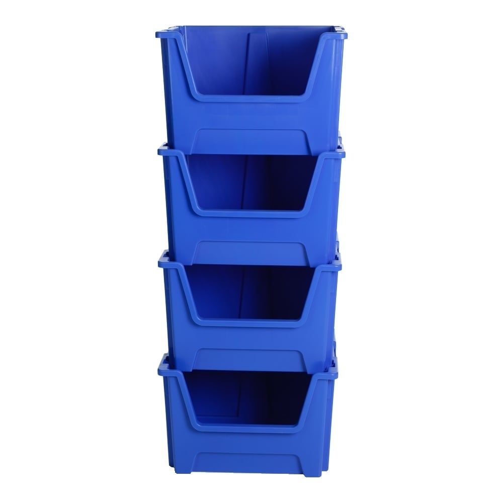 Pack of 4 - XSTORE Plastic Picking/Stacking Boxes-XL-Plastic Box Shop