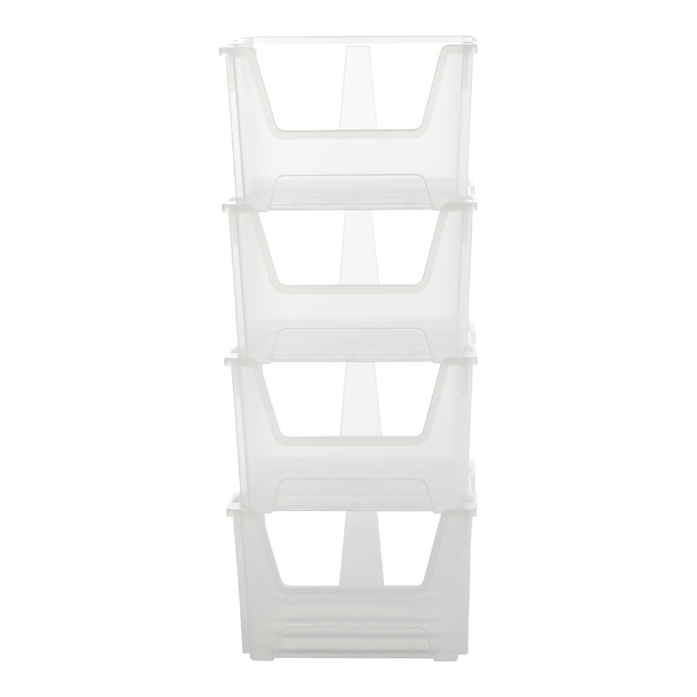 Pack of 4 - XSTORE Plastic Picking/Stacking Boxes-XL-Plastic Box Shop