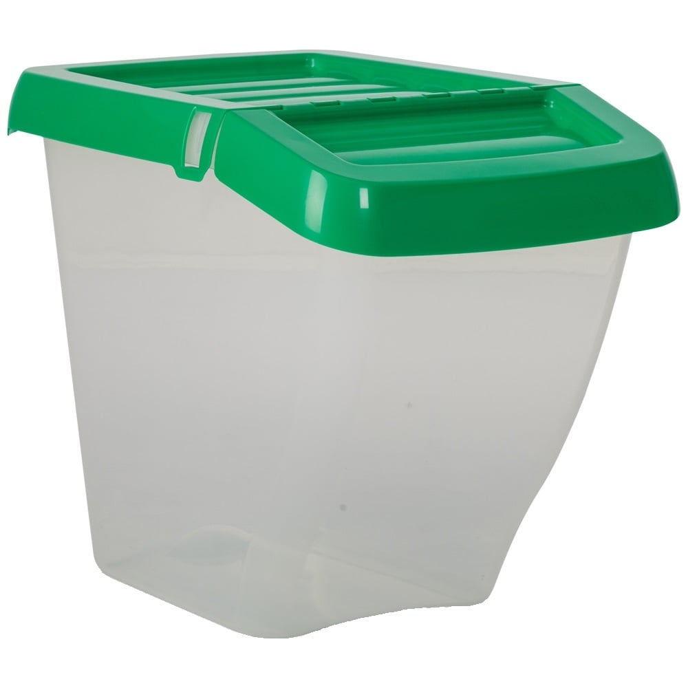 SINGLE - 50 Litre Recycling Box with Hinged Lid-Wham-Plastic Box Shop