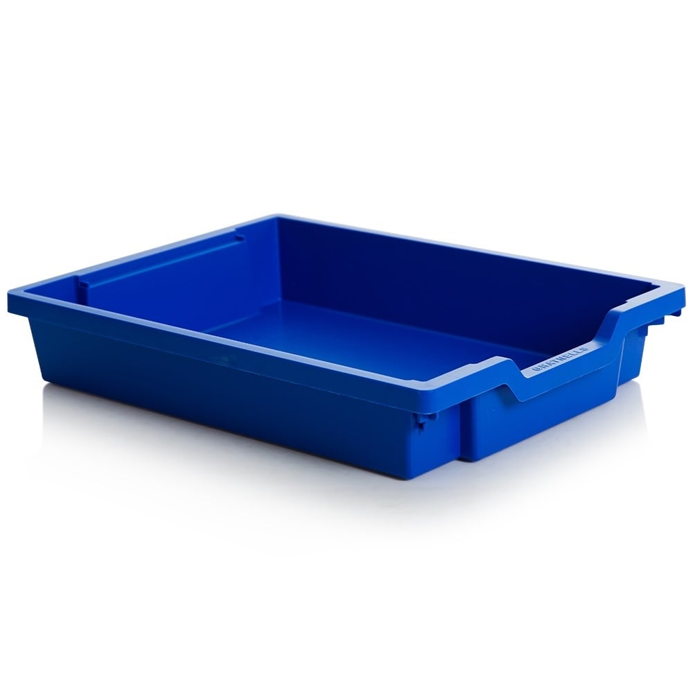 7.5 Litre Shallow Plastic Storage Tray – Gratnells-Gratnells-Royal Blue-GRSRBL-Plastic Box Shop