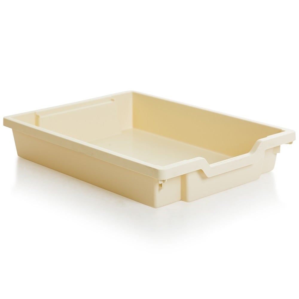 7.5 Litre Shallow Plastic Storage Tray – Gratnells-Gratnells-Magnolia-GRSMAG-Plastic Box Shop