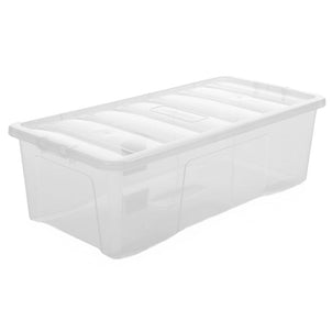 Wham Crystal Pack of 3 x 62L Plastic Storage Boxes with Lids-Wham-Plastic Box Shop