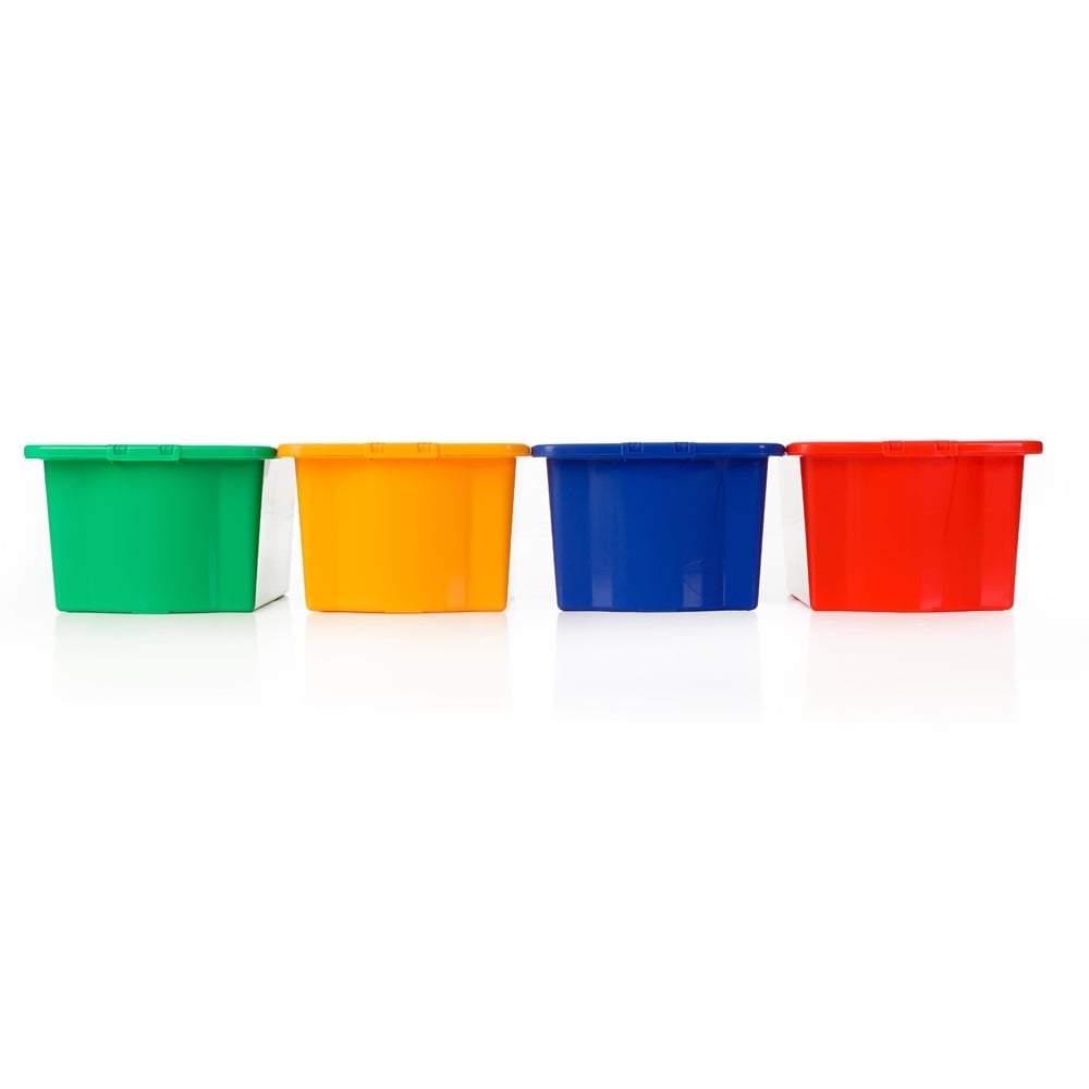Pack of 5 - 35 Litre Stack and Store Plastic Storage Boxes-Wham-Plastic Box Shop