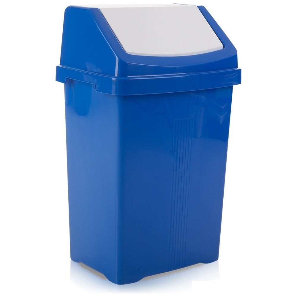 50 Litre Plastic Swing Bin - Primary Colours-Wham-Plastic Box Shop
