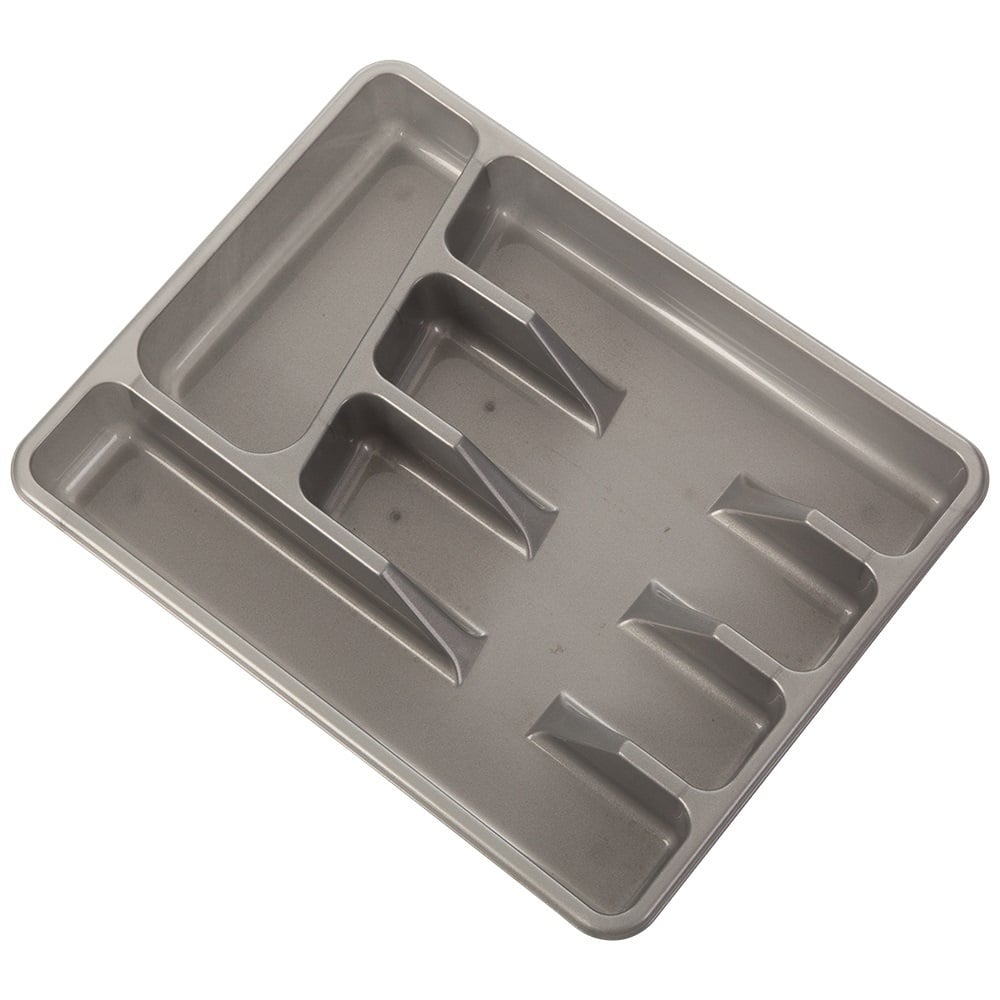 Hobby Small Cutlery Tray with 5 Sections-Hobby Life-Silver-NWSCTS-Plastic Box Shop