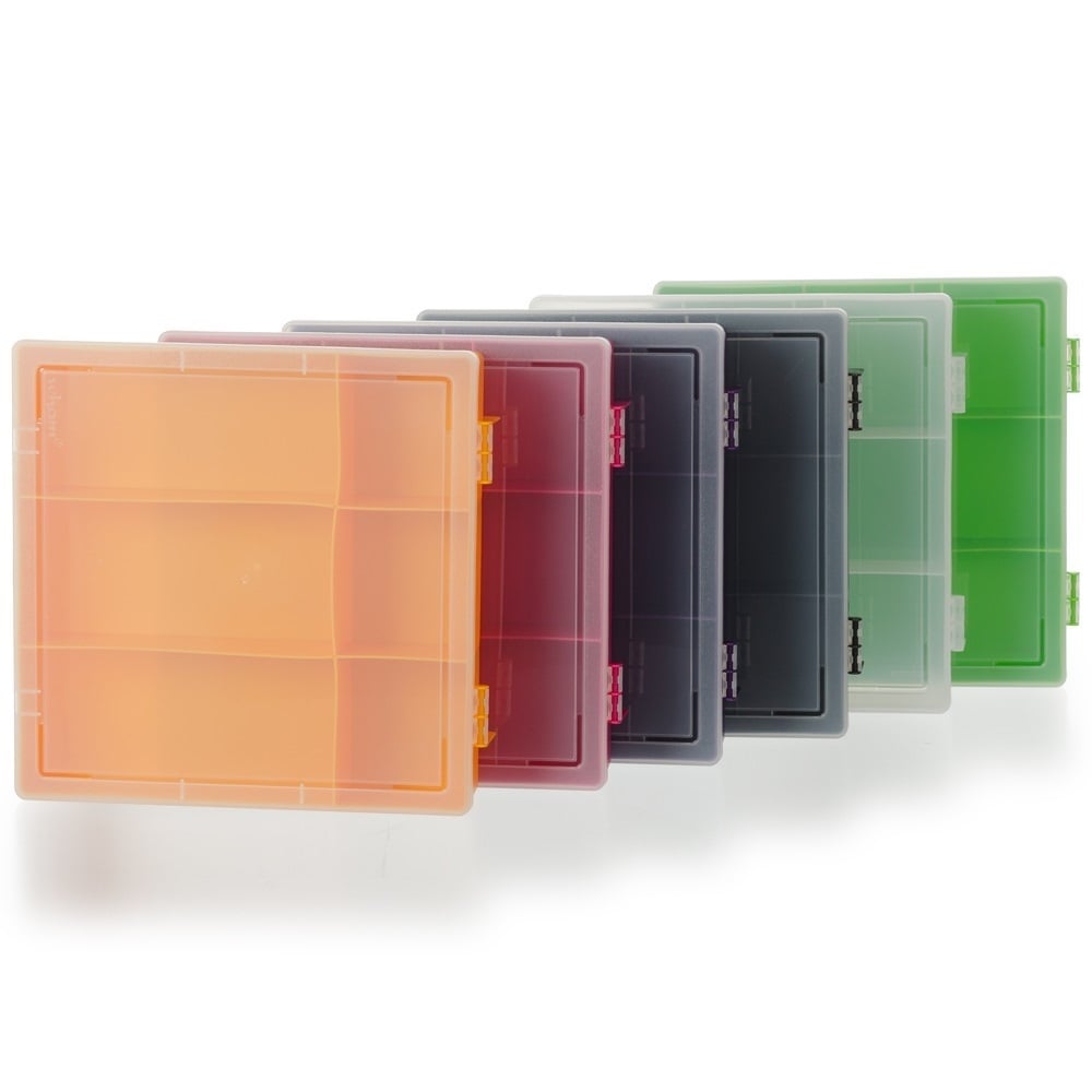 29cm (10.03) 6 Compartment Hinged Organiser Box-Wham-Plastic Box Shop