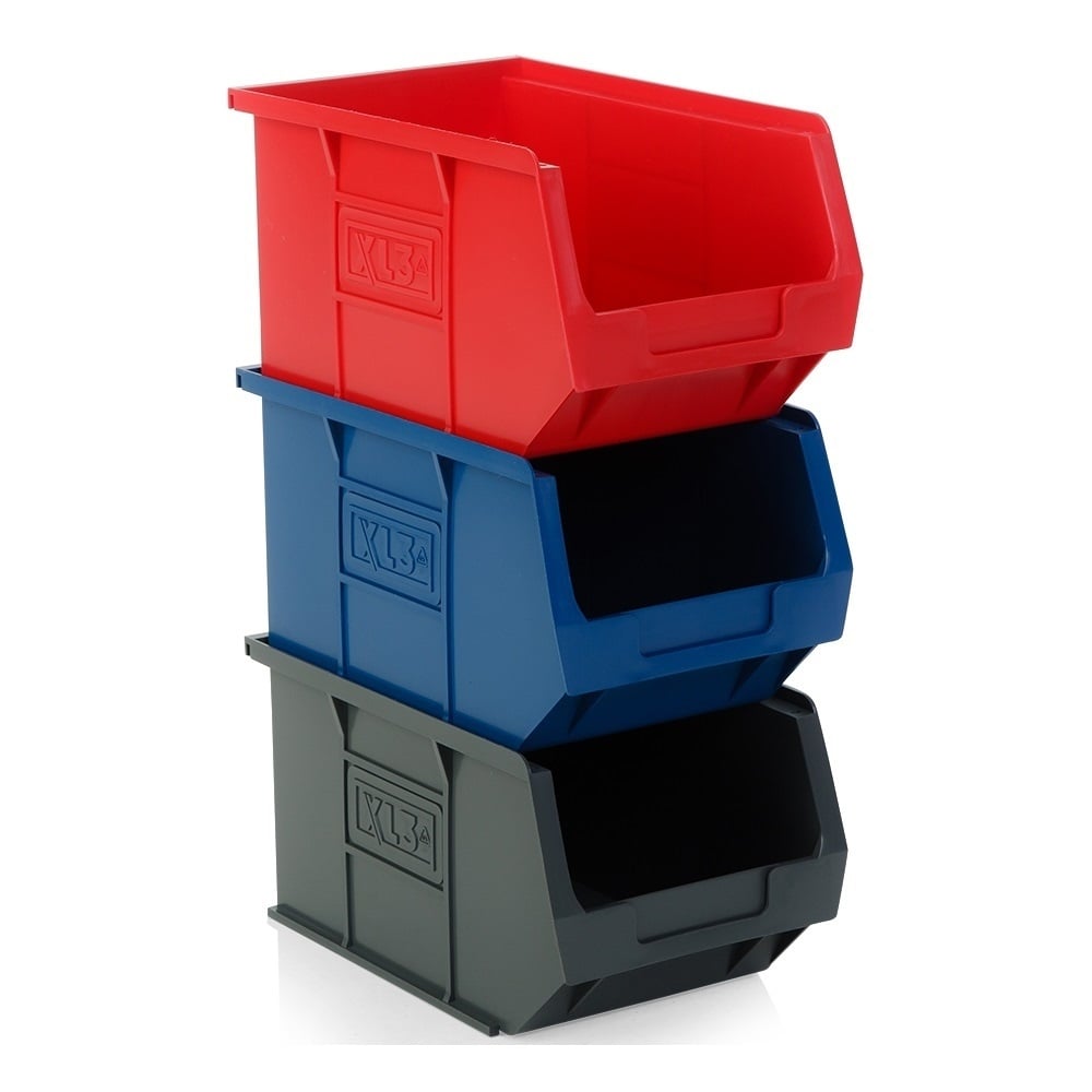 Pack of 10 x XL3 Semi-Open Fronted Storage Boxes-XL-Plastic Box Shop