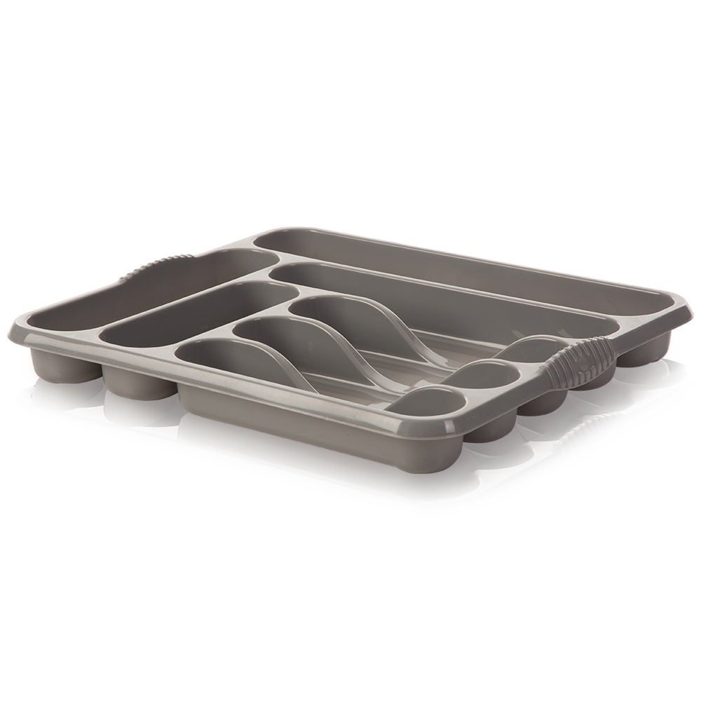 Large Casa Cutlery Tray-Wham-Silver-WMCASACUTSL-Plastic Box Shop
