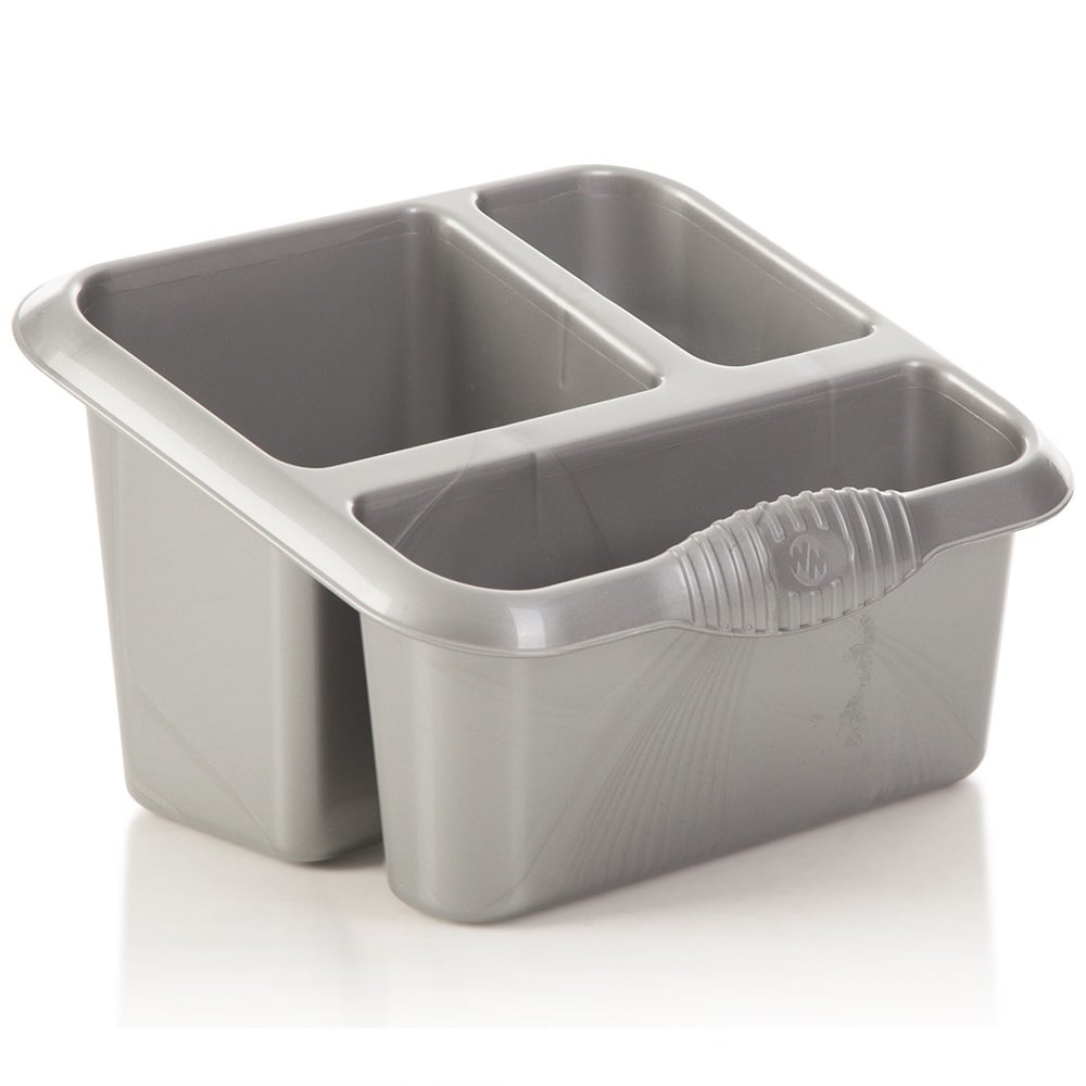 Large Casa Sink Tidy - Pen pot-Wham-Silver-WMCASASINKSI-Plastic Box Shop