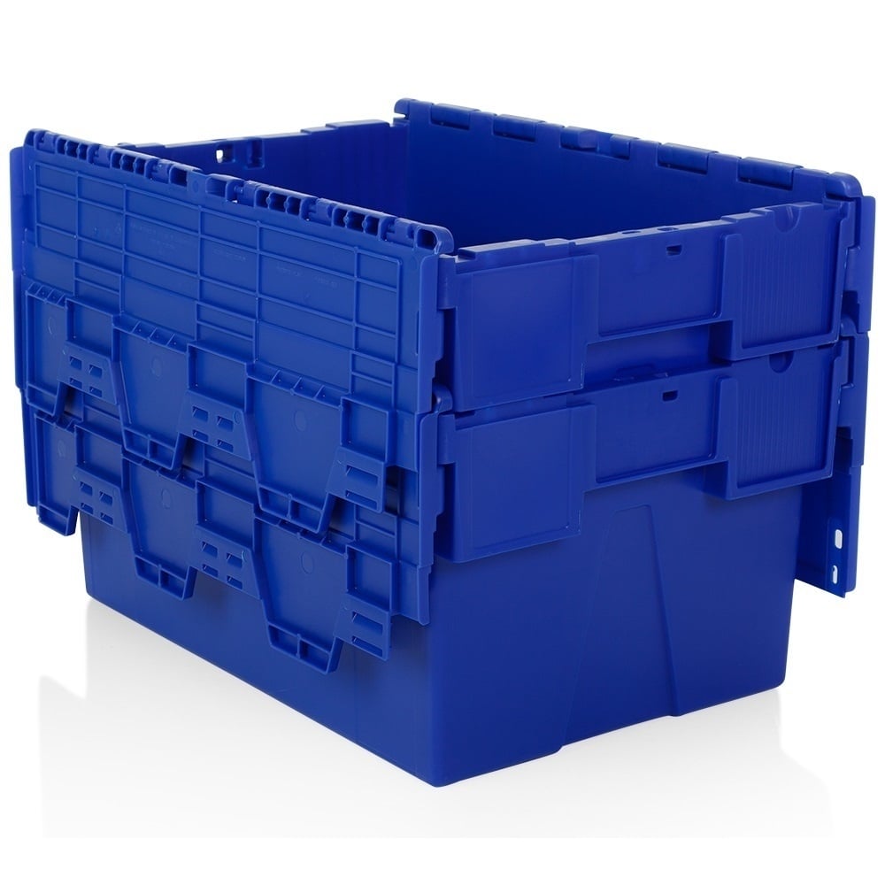 Pallet of 85 x 56 Litre Attached Lid ALC Containers (310mm high)-LH-Plastic Box Shop