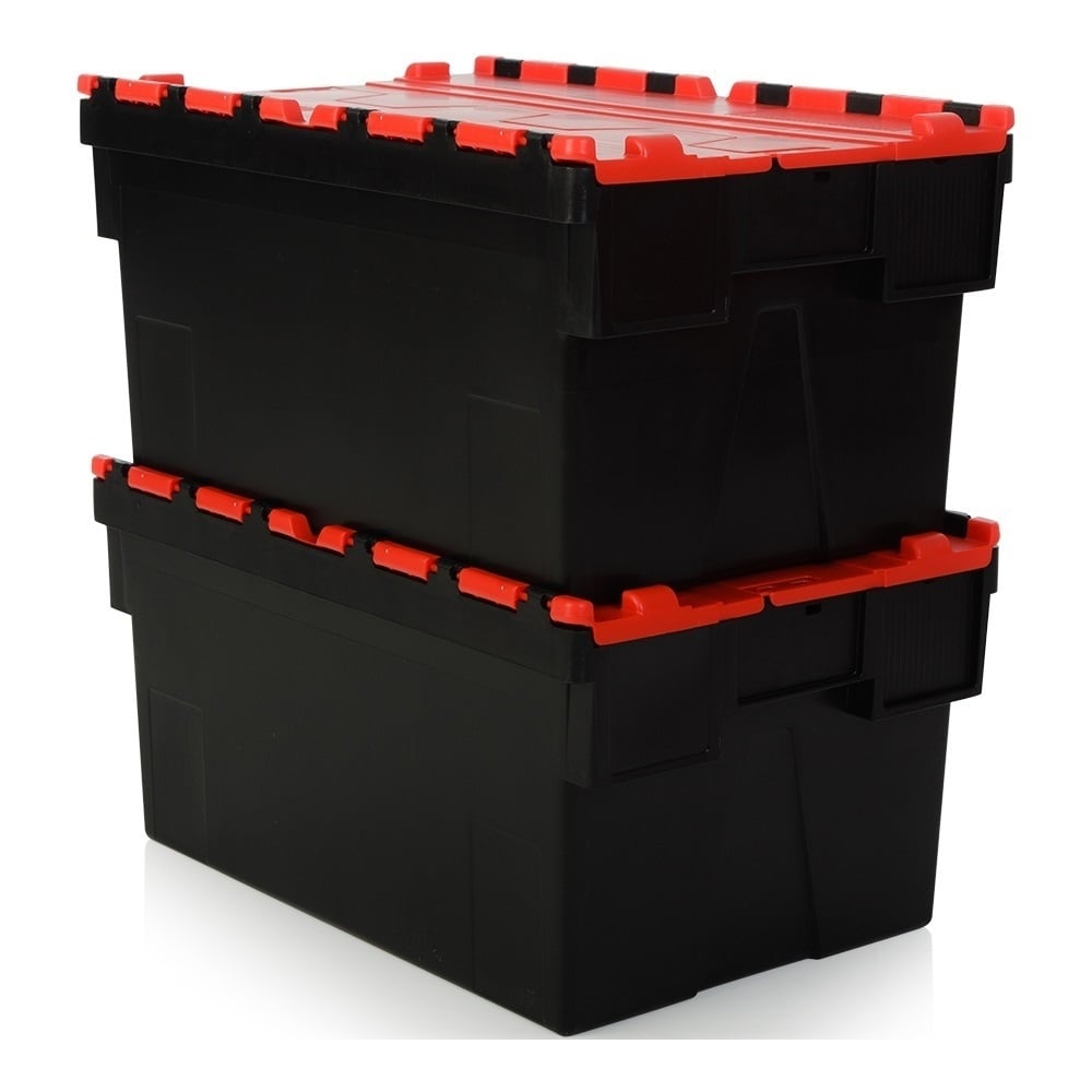Pallet of 85 x 56 Litre Attached Lid ALC Containers (310mm high)-LH-Plastic Box Shop