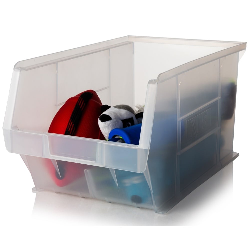 Pack of 10 x XL5 Semi Open Fronted Storage Boxes-XL-Plastic Box Shop