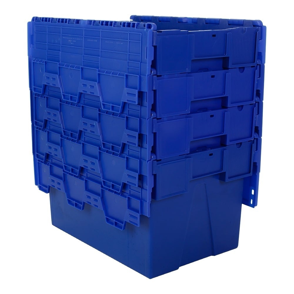 Pallet of 85 x 65 Litre Attached Lid ALC Containers (365mm high)-LH-Plastic Box Shop