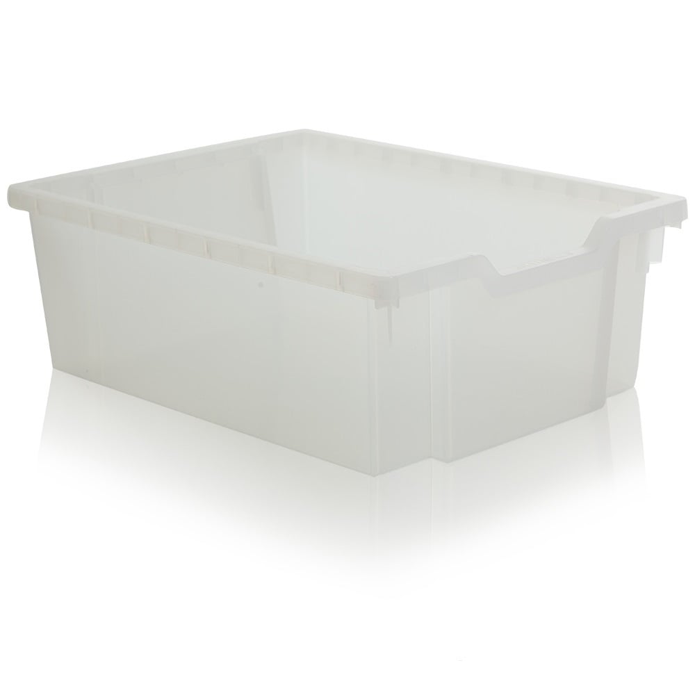 15 Litre Deep Plastic Storage Tray – Gratnells-Gratnells-Clear-GRDCLR-Plastic Box Shop