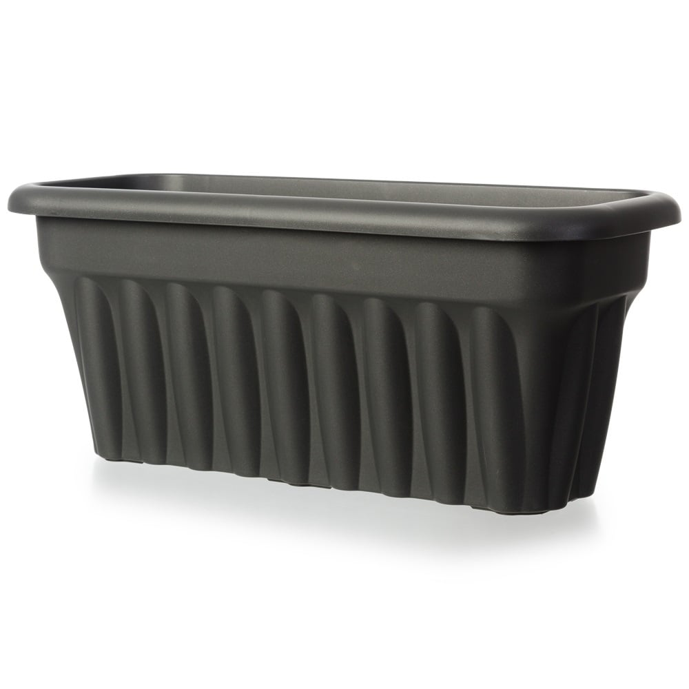 Pack of 2 x 60cm Vista Rectangular Plastic Trough Planters-Wham-Plastic Box Shop
