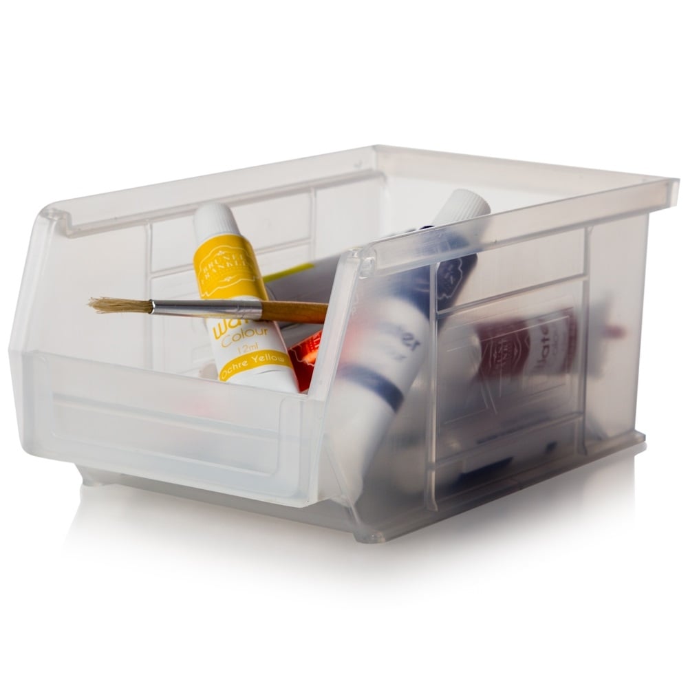 Pack of 20 x XL2 Semi-Open Front Small Parts Plastic Containers-XL-Plastic Box Shop