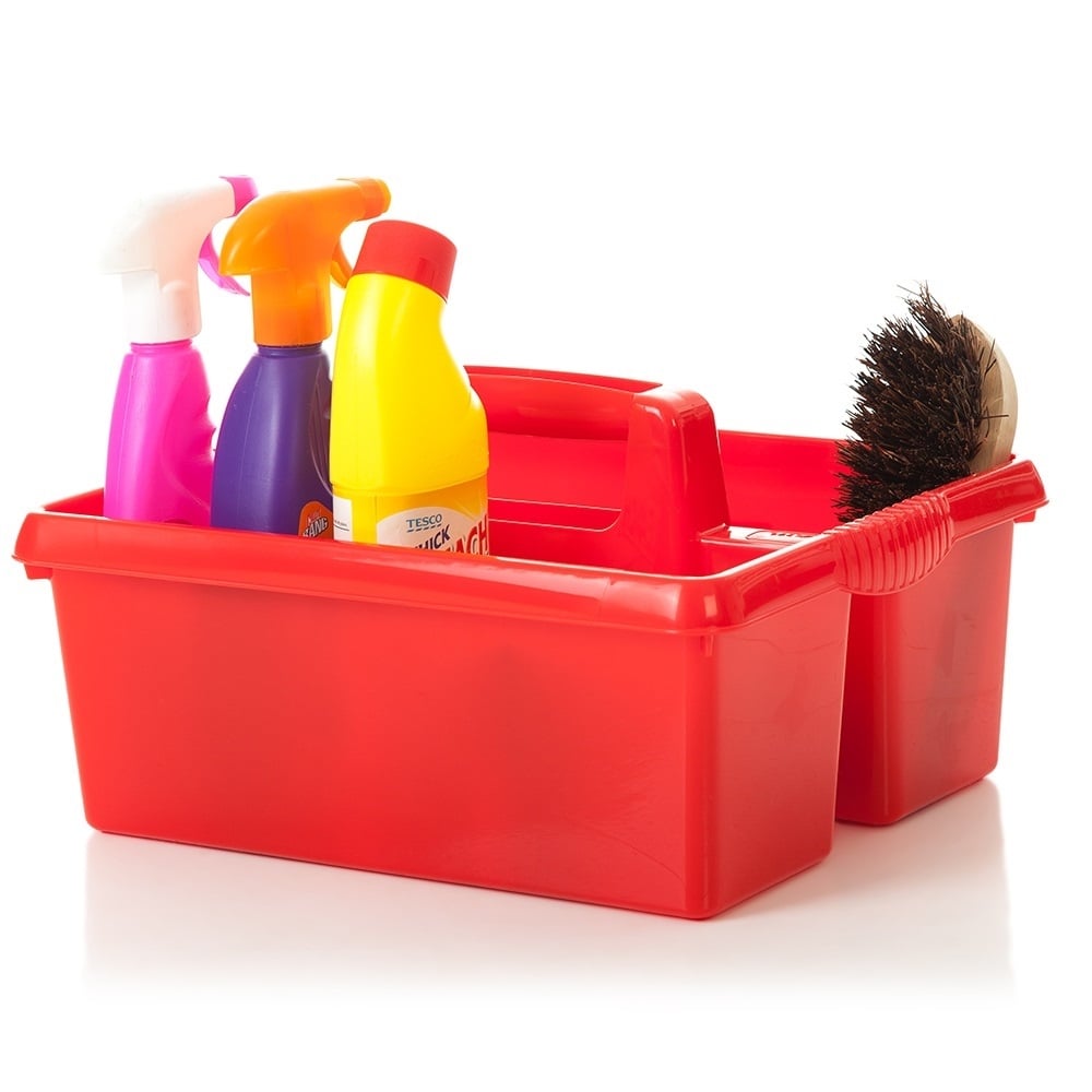 Kitchen Cleaning Caddy/Organiser with Carrying Handle-Wham-Plastic Box Shop