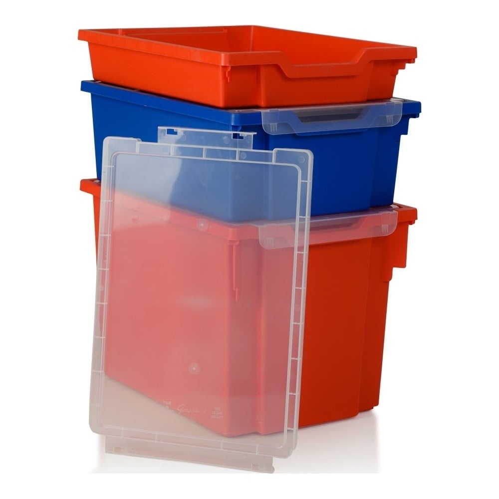 LID ONLY - For Shallow, Deep and Jumbo Gratnells Trays - Clear-Gratnells-Plastic Box Shop