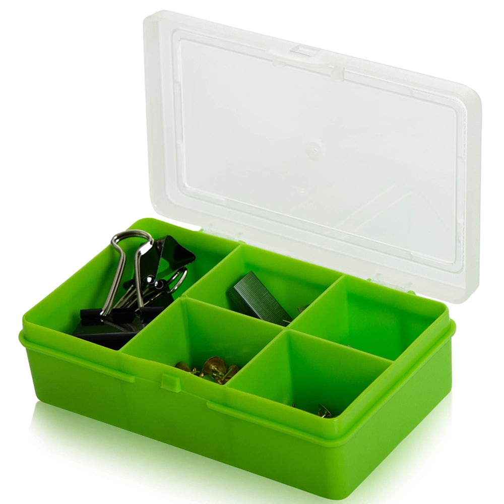 14.5cm Wham Hobby Craft Bits and Bobs 5 Compartment Divided Organiser Plastic Box - 24250-Wham-Plastic Box Shop