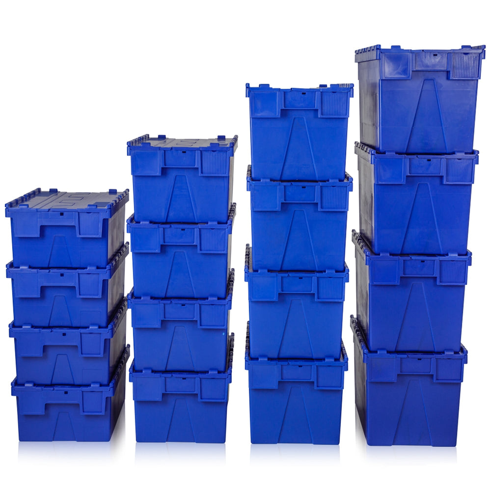 Pallet of 85 x 44 Litre Attached Lid ALC Containers (250mm high)-LH-Plastic Box Shop