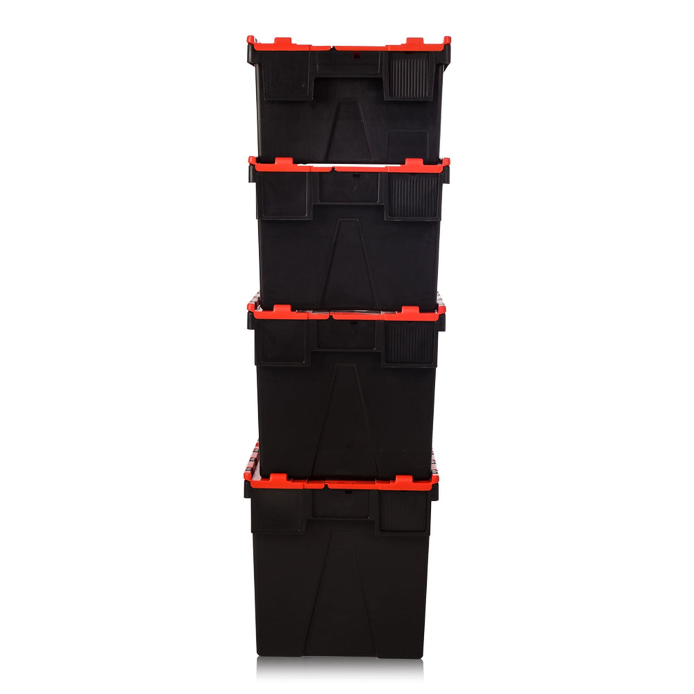 Pallet of 85 x 44 Litre Attached Lid ALC Containers (250mm high)-LH-Plastic Box Shop