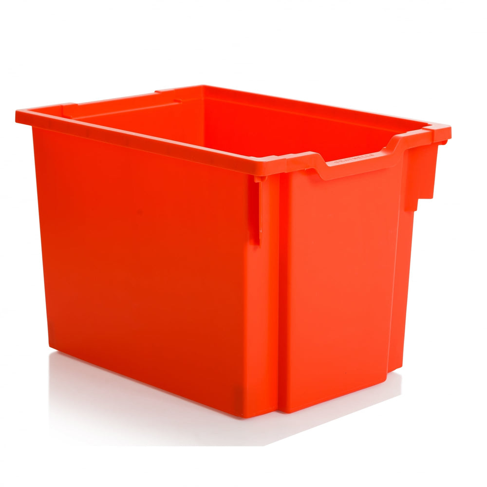 Pack of 5 x 30L Jumbo Plastic Storage Boxes-Gratnells-Flame Red-GR30P5RED-Plastic Box Shop