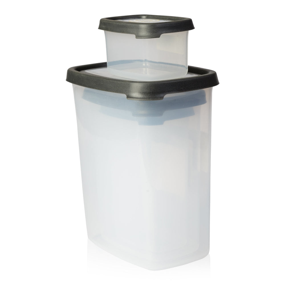 Seal It Rectangular 4 Piece Set-Wham-Clear and Graphite-WM48996-Plastic Box Shop