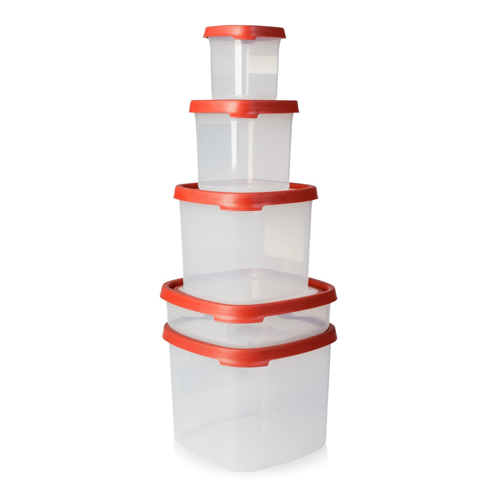 Seal It Square 5 Piece Set-Wham-Plastic Box Shop