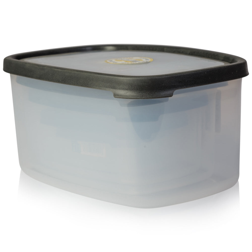 Set of 5 Seal It Rectangular Boxes - Graphite Lid-Wham-Plastic Box Shop