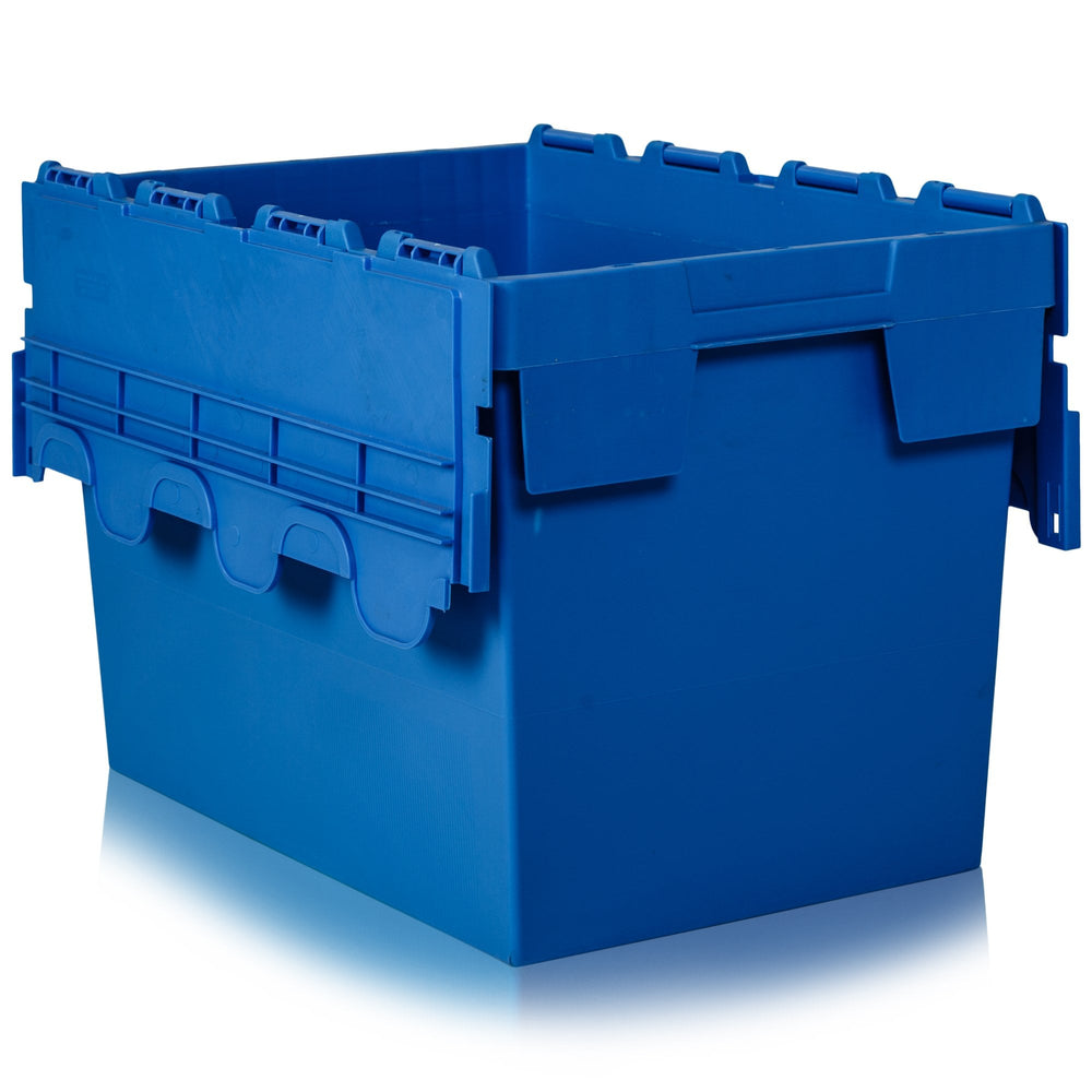Pack of 2 x 80L Heavy Duty ALC Plastic Boxes With Attached Lid-CS-Blue-CS80P2BLU-Plastic Box Shop
