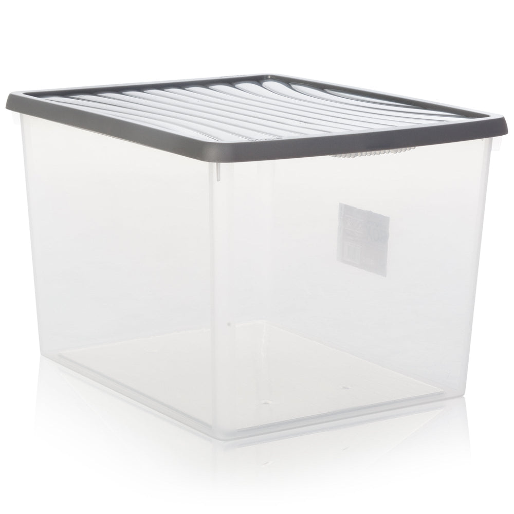 Pack of 3 x 50L A4 Lever Arch Archiving File Storage Boxes with Lids-Wham-Plastic Box Shop
