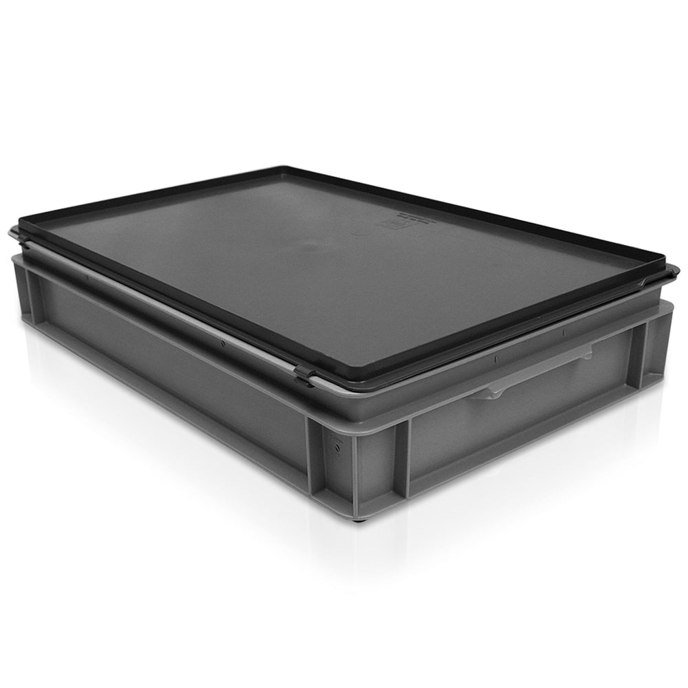 Pack of 4 x 20L Shallow Rako Euro Stacking Containers 600 x 400-George Utz-Plastic Box Shop