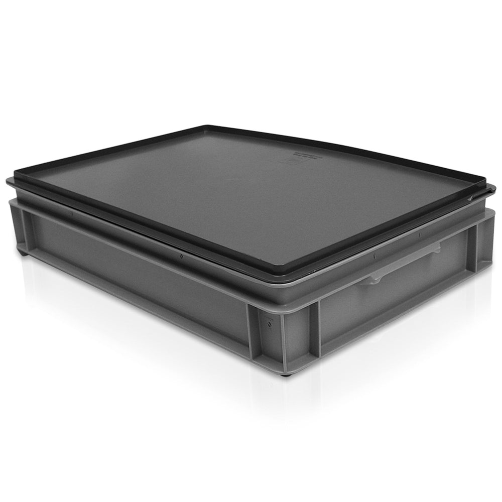 Pack of 4 x 20L Shallow Rako Euro Stacking Containers 600 x 400-George Utz-Plastic Box Shop