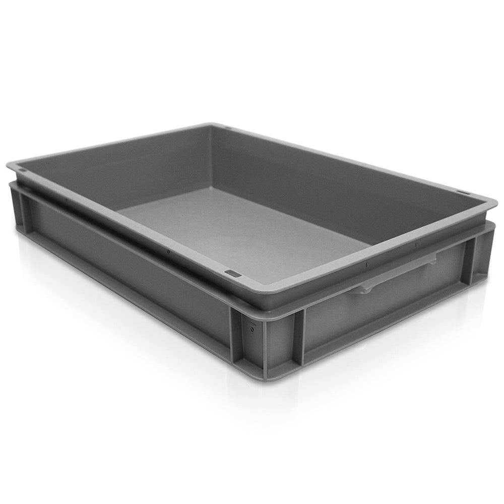 Pack of 4 x 20L Shallow Rako Euro Stacking Containers 600 x 400-George Utz-Plastic Box Shop