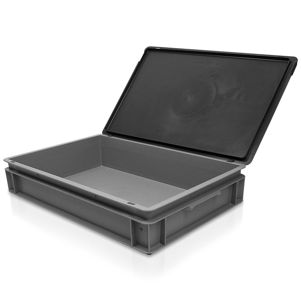 Pack of 4 x 20L Shallow Rako Euro Stacking Containers 600 x 400-George Utz-Plastic Box Shop