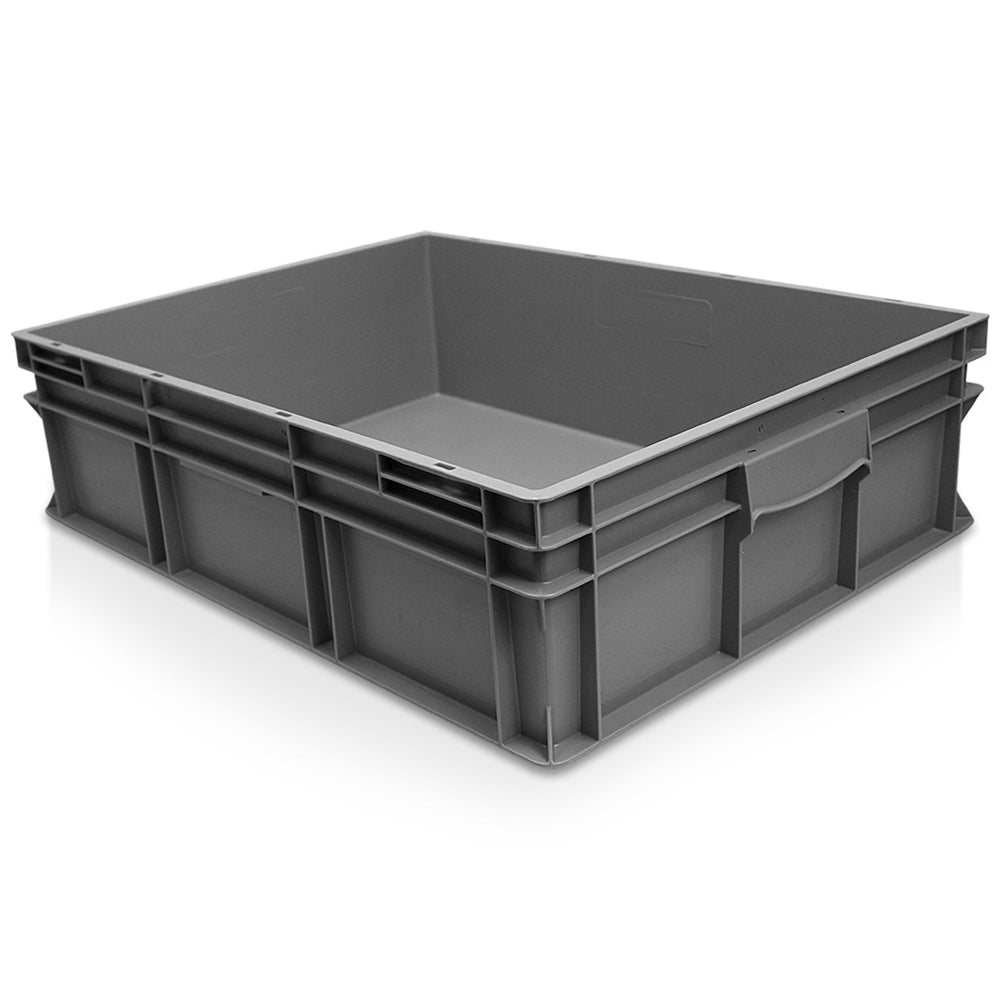 Pack of 18 x 90L Shallow Rako Euro Stacking Containers 800 x 600-George Utz-Plastic Box Shop