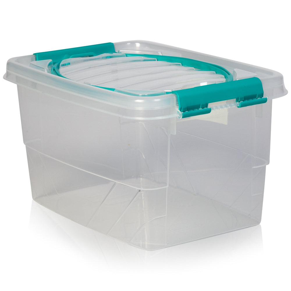 7 Litre Clear Plastic Storage Box with Handle and Lid-Hobby Life-Plastic Box Shop