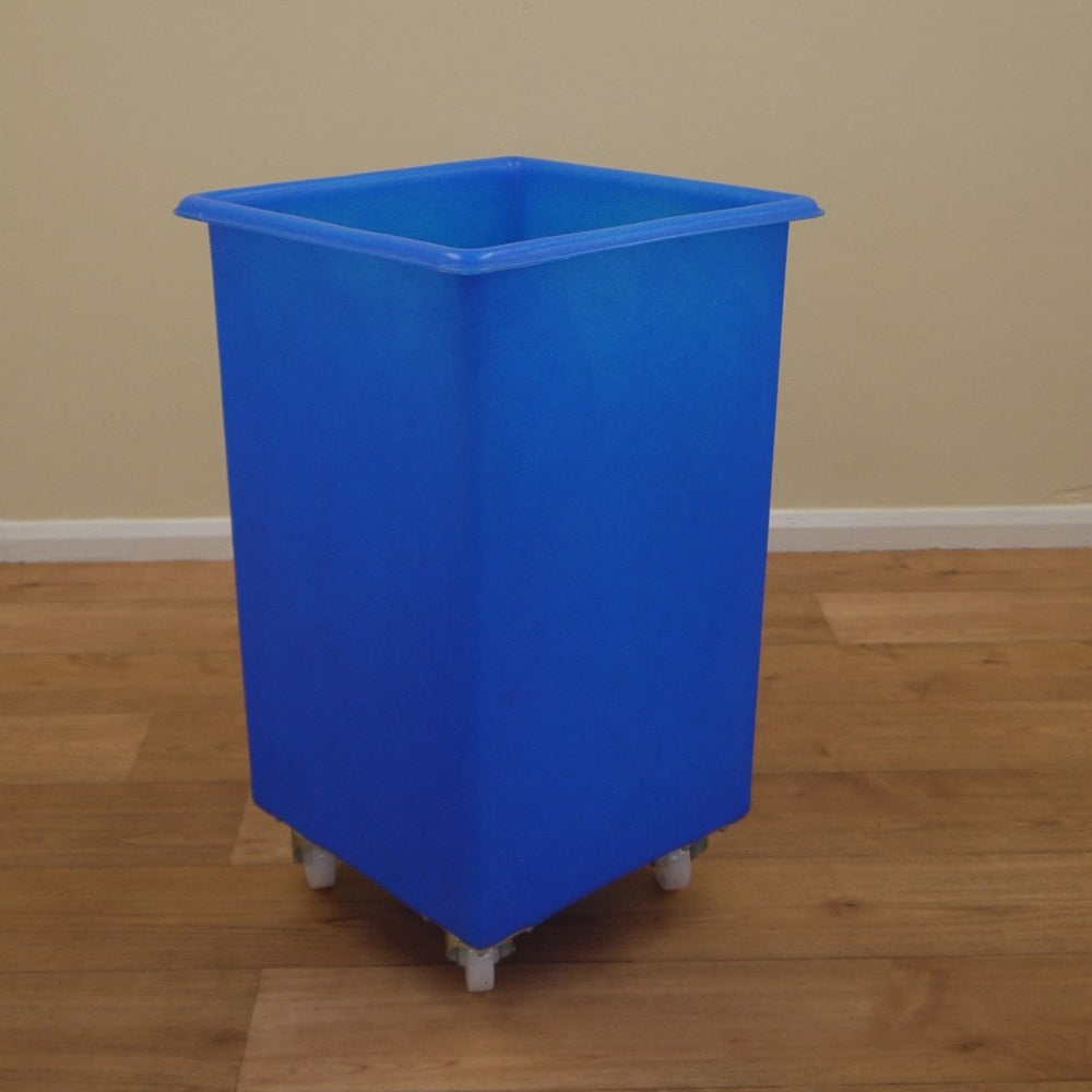 118 Litre Plastic Mobile Tapered Truck-EX-Blue-EXRB0120B-Plastic Box Shop