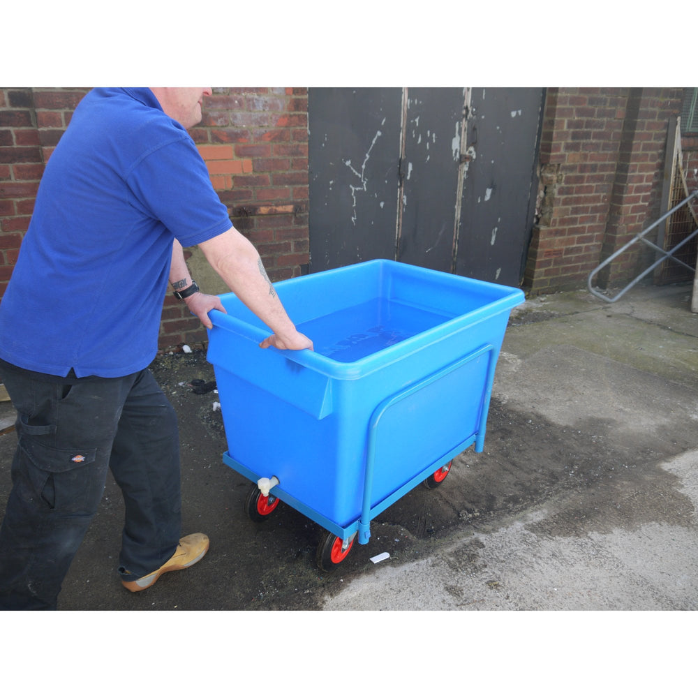 455 Litre Steel Frame with 8" rubber castors-EX-Plastic Box Shop